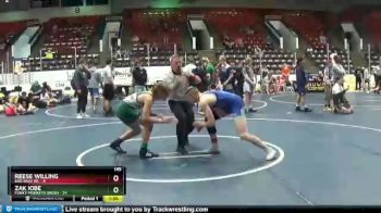 145 lbs Round 5 (6 Team) - Zak Iobe, Funky Monkeys Green vs Reese Willing, Bad Bass WC