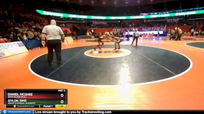 2A 120 lbs Quarterfinal - Gylon Sims, Joliet (Catholic Academy) vs Daniel McGhee, Rock Island (H.S.)