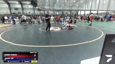 113 lbs Cons. Round 4 - Ayden Tokita, ID vs Jason Lin, CA