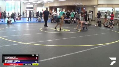 138 lbs Quarterfinal - Jesse Gatto, Clinic Wrestling FXBG vs Branden Kiraly, Legacy Wrestling