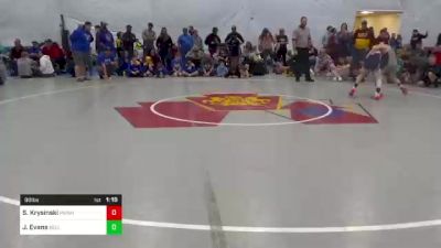 90 lbs Semifinal - Shay Krysinski, Munhall vs Jacob Evans, Bellwood