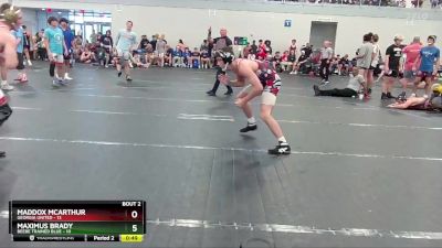 138 lbs Round 1 (4 Team) - Maddox McArthur, Georgia United vs Maximus Brady, Beebe Trained Blue