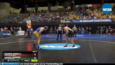 197 lbs Cons. Round 3 - Dakoda Rodgers, Pitt-Johnstown vs Jackson Kinsella, Nebraska-Kearney