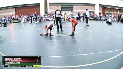 80 lbs Round 2 (6 Team) - Hudson Juarez, Ares vs Stephan Carter, Steel Valley Renegades