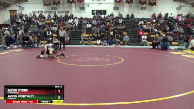 138 lbs Champ. Round 1 - Jacob Myers, Ponderosa vs Jason Worthley, Fremont