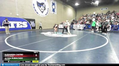 150 lbs Cons. Round 2 - Alexandra Castro, Golden Valley vs Alyssa Rubalcado, Foothill