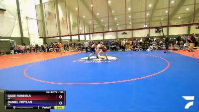 190 lbs Semifinal - Gage Runnels, AK vs Daniel Moylan, CA