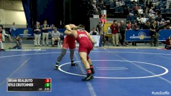 174 5th Place - Brian Realbuto, Cornell vs Kyle Crutchmer, Oklahoma State