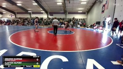 132 lbs Champ. Round 1 - Jerardo Guzman, Natrona County vs Clayton Ailport, Glenrock