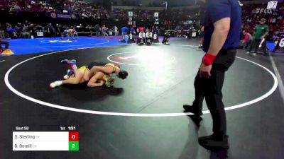 152 lbs Round Of 64 - Daniel Sterling, Temecula Valley (SS) vs Brokton Borelli, Los Banos (SJ)