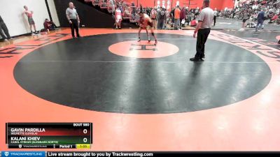 113 lbs Cons. Round 4 - Gavin Pardilla, Wilmette (LOYOLA) vs Kalani Khiev, Carol Stream (GLENBARD NORTH)