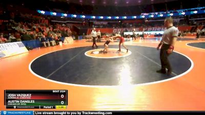 2A 120 lbs Quarterfinal - Austin Dangles, Chicago (St. Rita) vs Josh Vazquez, Aurora (A. Christian)