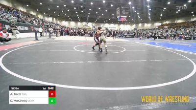 100 lbs Consolation - Ariana Tovar, Prosser Wrestling Academy vs Chanlee McKinney, OKWA