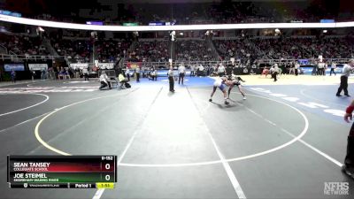 II-152 lbs Quarterfinal - Sean Tansey, Collegiate School vs Joe Steimel, Shoreham-Wading River