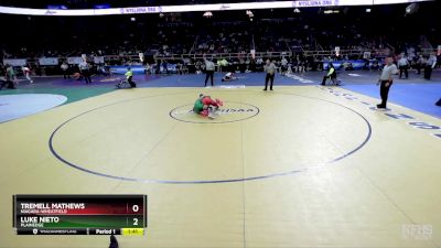 I-132 lbs Quarterfinal - Tremell Mathews, Niagara-Wheatfield vs Luke Nieto, Plainedge