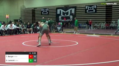 157 lbs Round Of 16 - Tyler Berger, Nebraska vs Grant Lamont, Utah Valley