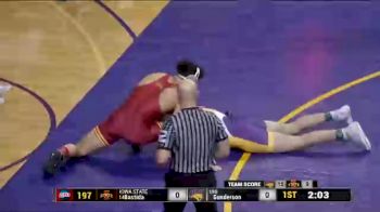 197 lbs Yonger Bastida, Iowa State vs John Gunderson, UNI