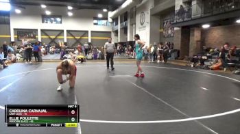 190 lbs Round 1 (6 Team) - Carolina Carvajal, Lady Luck vs Ellie Poulette, Missouri Black