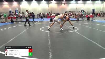 165 lbs C Of 8 #1 - Joseph Grello, Oklahoma vs Cooper Voorhees, Wyoming