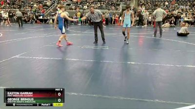 100 lbs Quarterfinal - George Bringus, Greater Heights Wrestling vs Easton Garrah, MWC Wrestling Academy