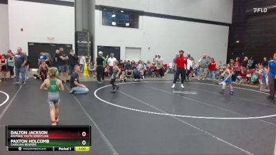 61 lbs Cons. Semi - Dalton Jackson, Eastside Youth Wrestling vs Paxton Holcomb, Carolina Reapers