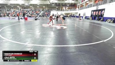 149 lbs Cons. Round 2 - Nakaylen Shabazz, Baker (Kan.) vs Cole Smith, William Penn (Iowa)