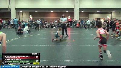 47 lbs Round 2 (6 Team) - Robert Urquides-Swann, Backyard Brawlers vs Kennedy Turner, Contenders Wrestling Academy Green