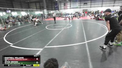 215 lbs Semis (4 Team) - Kiyon Brown, RALEIGH AREA WRESTLING vs Dantrell Williams, NORTH CAROLINA WRESTLING FACTORY - RED