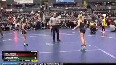 90-99 lbs Round 5 - Erica Irvine, Immortal Athletics WC vs Lainie Galvan, Bobcat Wrestling Club