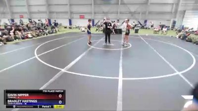 126 lbs Placement Matches (8 Team) - Gavin Nipper, TEAM NC vs Bradley Hastings, Team Alabama