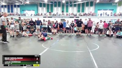 96 lbs Semis & 1st Wrestleback (8 Team) - Lucas Dorrman, Buxton vs Bear Wesolowski, Misfits United