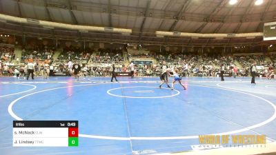 61 lbs Quarterfinal - Shataya McNack, Clinton, Mo Youth Wrestling Club vs Josie Lindsey, Team Tulsa Wrestling Club