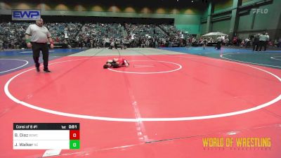 76 lbs Consi Of 8 #1 - Boaz Diaz, Big Game Wrestling Club vs JT Walker, Nevada Elite