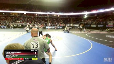 I-189 lbs Quarterfinal - Eric Carlson, Manhasset vs Jack Macdonald, Orchard Park