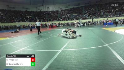 76 lbs Round Of 32 - Kash Prince, Glenpool vs Griffin Sensintaffar, Stillwater