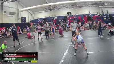 70 lbs Round 4 - Aria Bushaw, Carolina Reapers vs Abel Benton, White Knoll Youth Wrestling