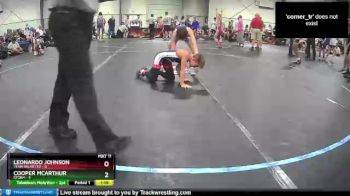 85 lbs Round 3 (8 Team) - Cooper McArthur, Storm vs Leonardo Johnson, Team Palmetto