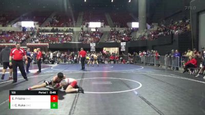 109 lbs Cons. Round 4 - Cody Kuka, Glasgow Wrestling Club vs Eli Frisino, Bozeman Wrestling Club