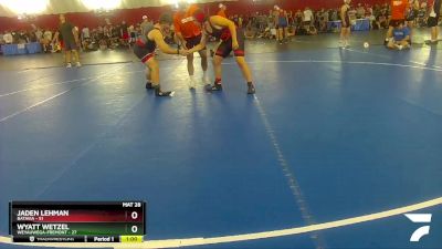 206-209 lbs Round 1 - Jaden Lehman, Batavia vs Wyatt Wetzel, Weyauwega-Fremont