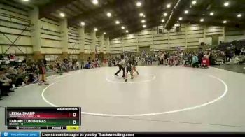 78 lbs Quarters & Wb (16 Team) - Leena Sharp, Warriors Of Christ vs Fabian Contreras, Idaho 1
