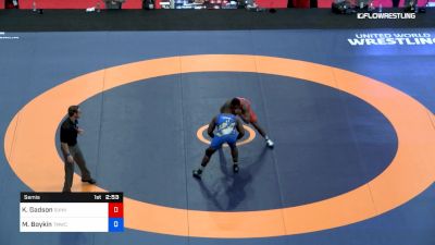 97 kg Semis - Kyven Gadson, Sunkist Kids Wrestling Club vs Michael Boykin, TMWC/ WOLFPACK WC