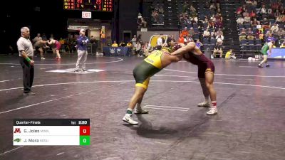 285 lbs Quarterfinal - Garrett Joles, Minnesota vs Juan Mora, ND State