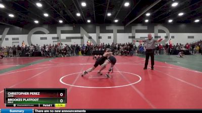 90 lbs Quarterfinal - Christopher Perez, JGVW vs Brookes Platfoot, GRLO