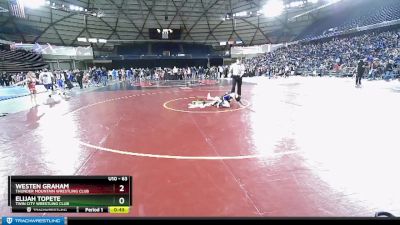 63 lbs Champ. Round 1 - Elijah Topete, Twin City Wrestling Club vs Westen Graham, Thunder Mountain Wrestling Club