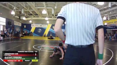 120 lbs Cons. Round 4 - Jonathan Cox, Blue Steel vs Gustavo Ferreira, Grappling House Wrestling Club