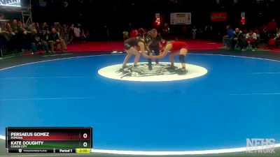 120 lbs Semifinal - Persaeus Gomez, Pomona vs Kate Doughty, Canon City