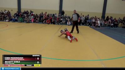 45 lbs Semifinal - Beckett Goble, Foley Falcons vs Coen McDonough, Pursuit Wrestling Minnesota