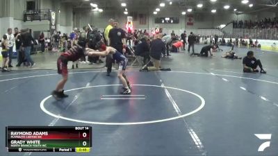 77 lbs Cons. Semi - Grady White, North Branch Youth WC vs Raymond Adams, Plymouth Canton WC