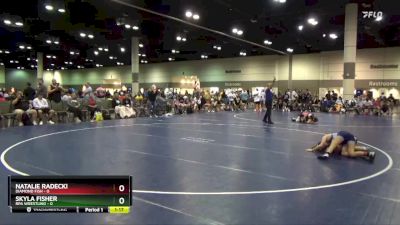 100 lbs Placement Matches (16 Team) - Natalie Radecki, Diamond Fish vs Skyla Fisher, RPA Wrestling