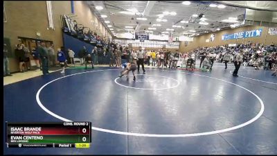 96 lbs Cons. Round 2 - Evan Centeno, Ben Lomond vs Isaac Brande, Riverton Wolf Pack